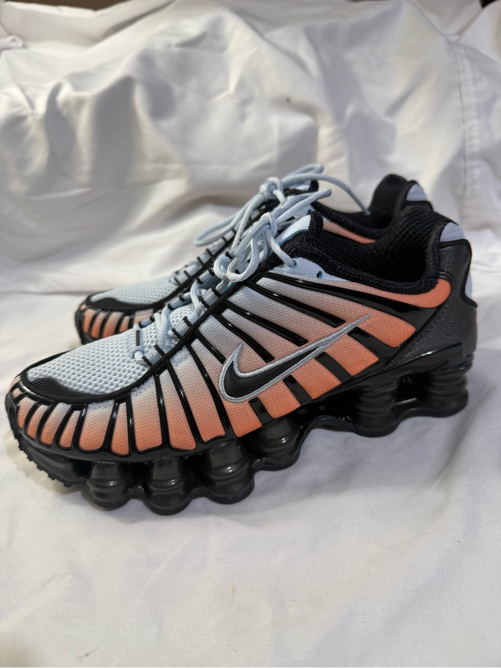 Nike Shox TL Blue Tint/Orange AR3566-401 Women's Size 6.5